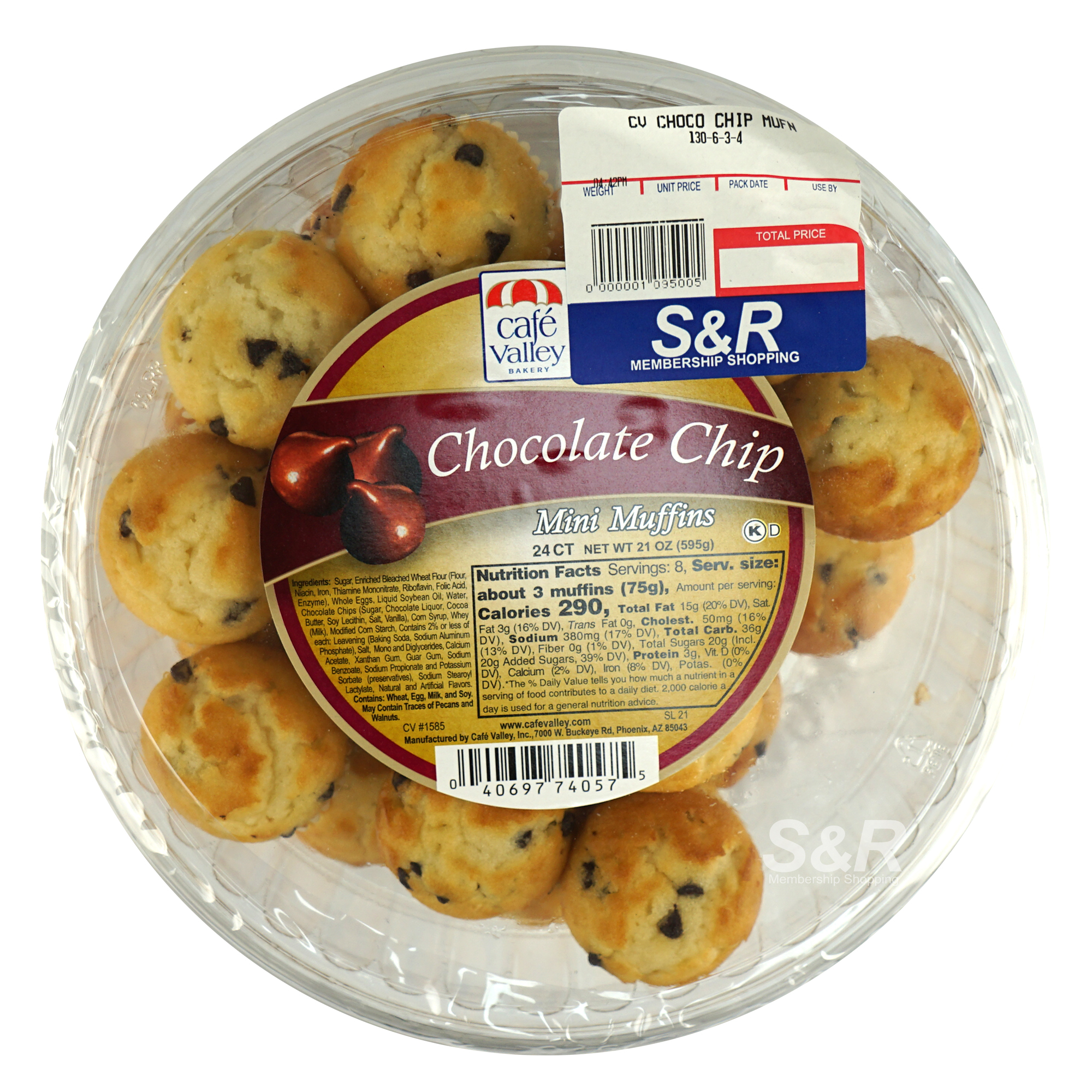 Cafe Valley Chocolate Chip Mini Muffins 24pcs Cafe Valley Chocolate Chip Mini Muffins 24pcs